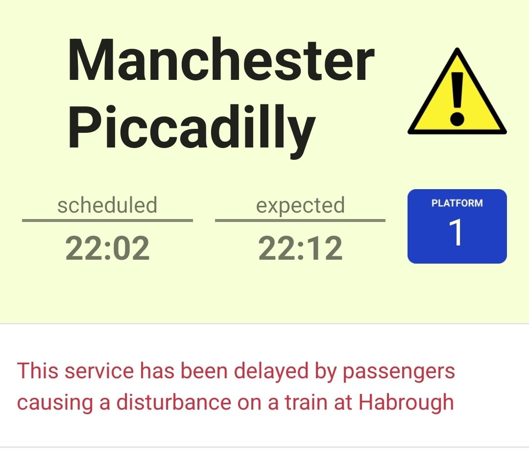 Bloody train drivers starting fights ??

Don't know how cos they never work weekends !!