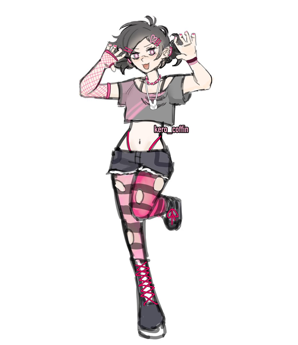 kero_coffin's tweet photo. Random Ashley design idk I was bored https://t.co/VO64duaFNj