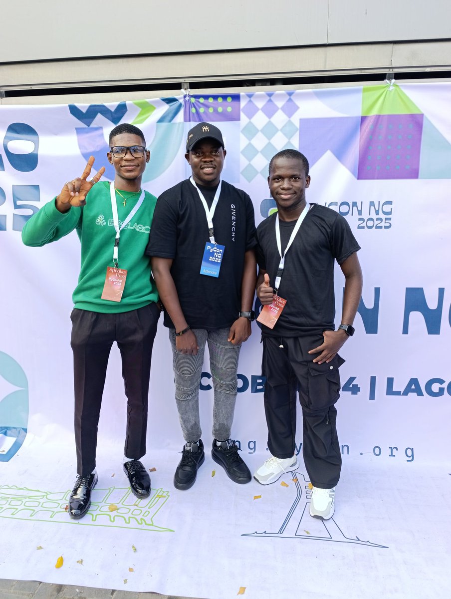 i_Am_Stroud's tweet image. My very first tech event = ✅ #PyConNG2025 🚀
Great people. Great lessons. Great vibes. 🔥
Can’t wait for what’s ahead in this journey. 💻 #Python #TechCommunity