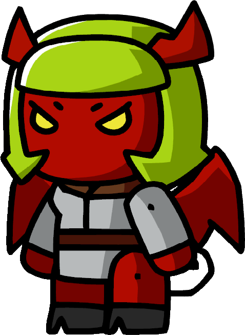 DaemonFrmHell's tweet photo. In the game Scribblenauts Unlimited, if you type in "female imp/demon" you'll get Scanty, and if you type in "female incubus/succubus" you'll get Kneesocks! 
Always thought that was cute. https://t.co/PMtLmwQp39