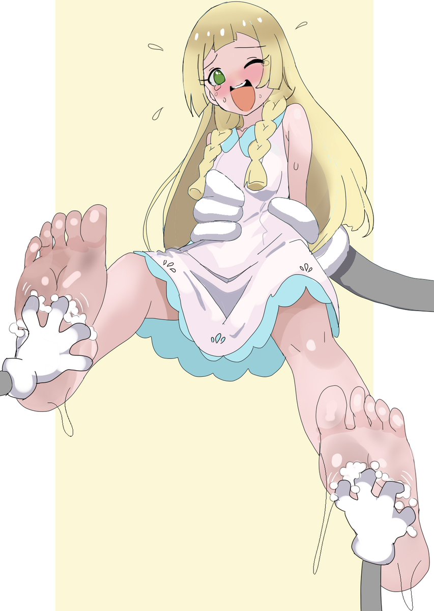 リーリエ＋足の裏洗浄マシン
#くすぐり #tickling