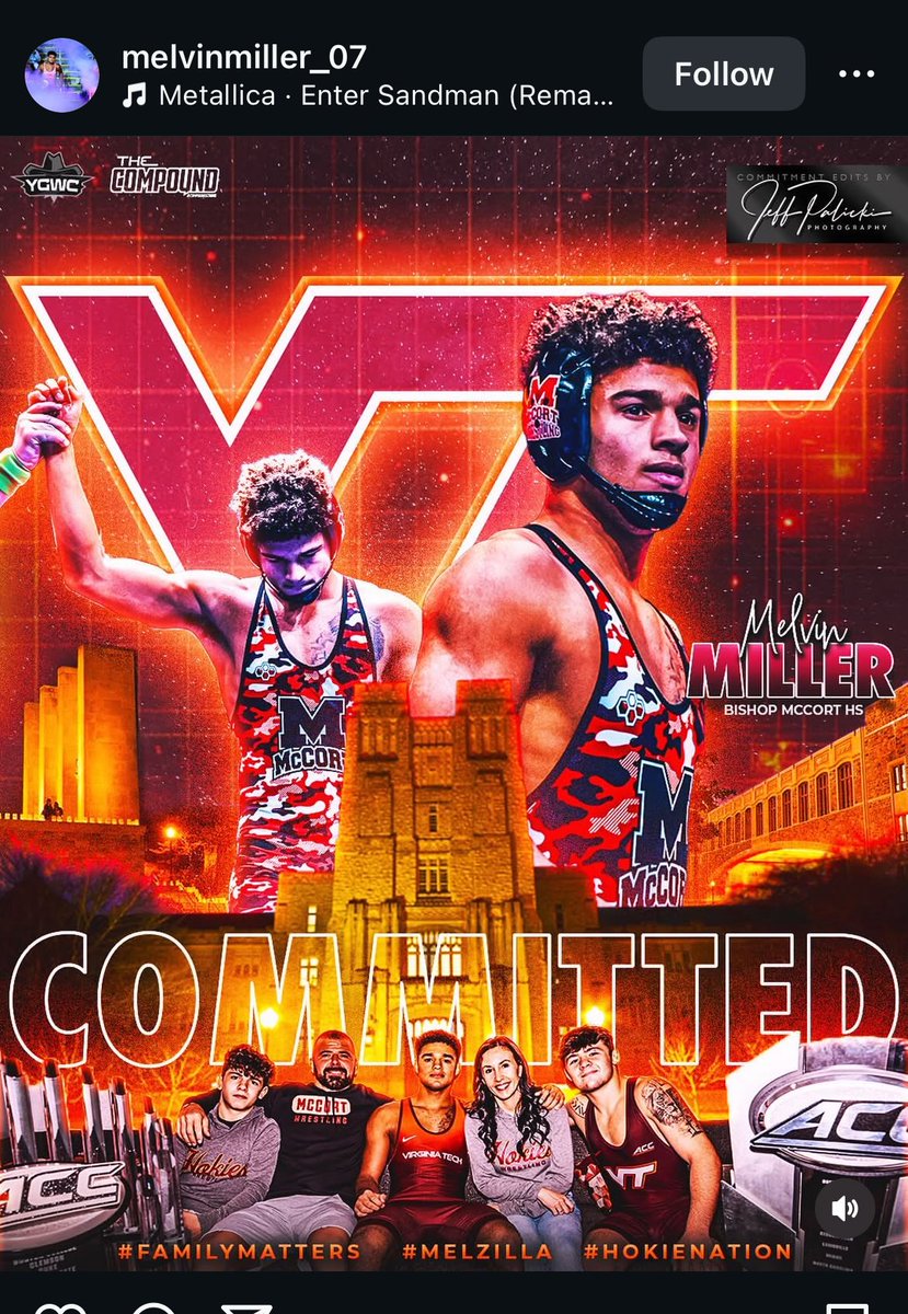coach_wendell's tweet image. Huge day for Hokie nation. 

@HokiesWrestling @BoBassett06 @M62229470Melvin @QuadPodWrestle