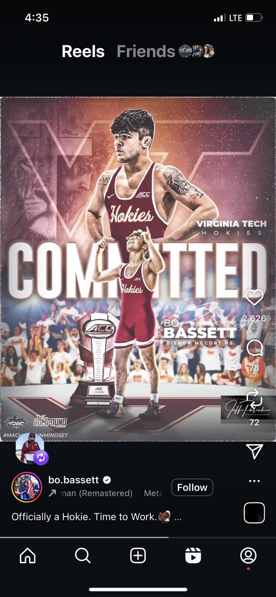 coach_wendell's tweet image. Huge day for Hokie nation. 

@HokiesWrestling @BoBassett06 @M62229470Melvin @QuadPodWrestle