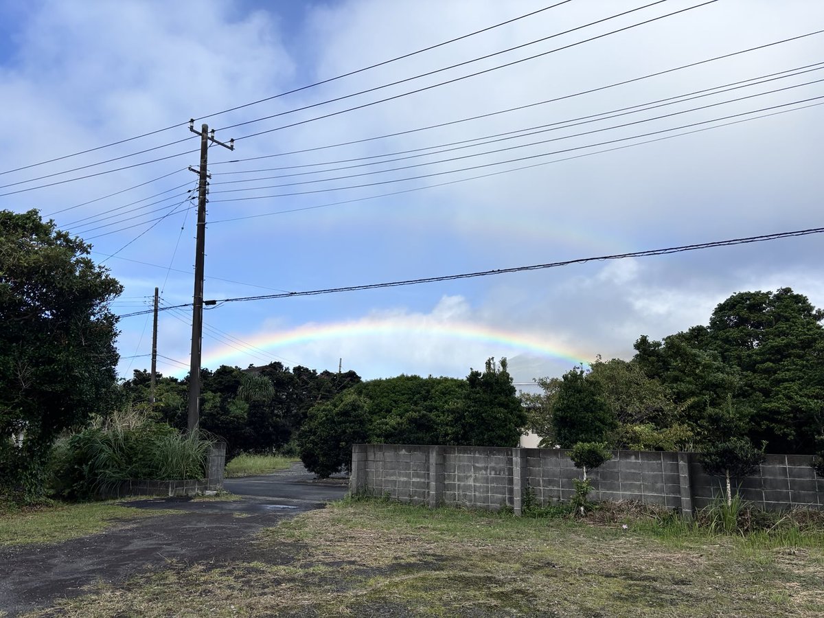 庭から富士山方向