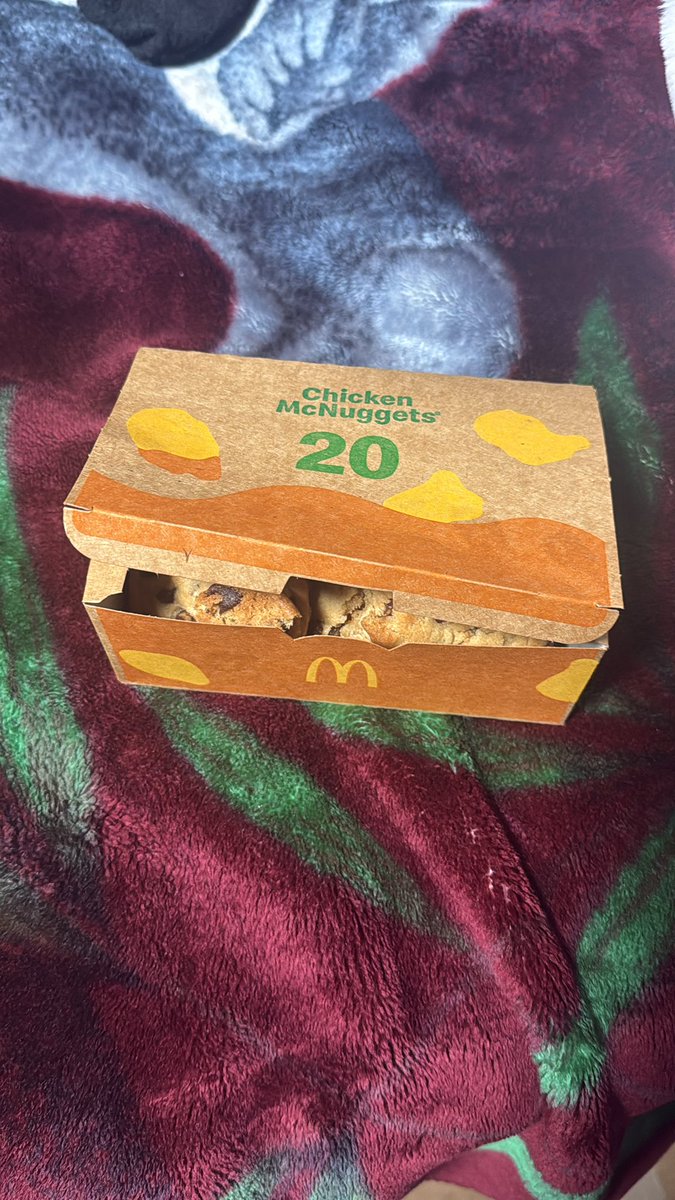 proyton_'s tweet photo. Are we deadass McDonald’s 😭 why are my cookies in a 20 pc box all broken https://t.co/OkTKj1X746