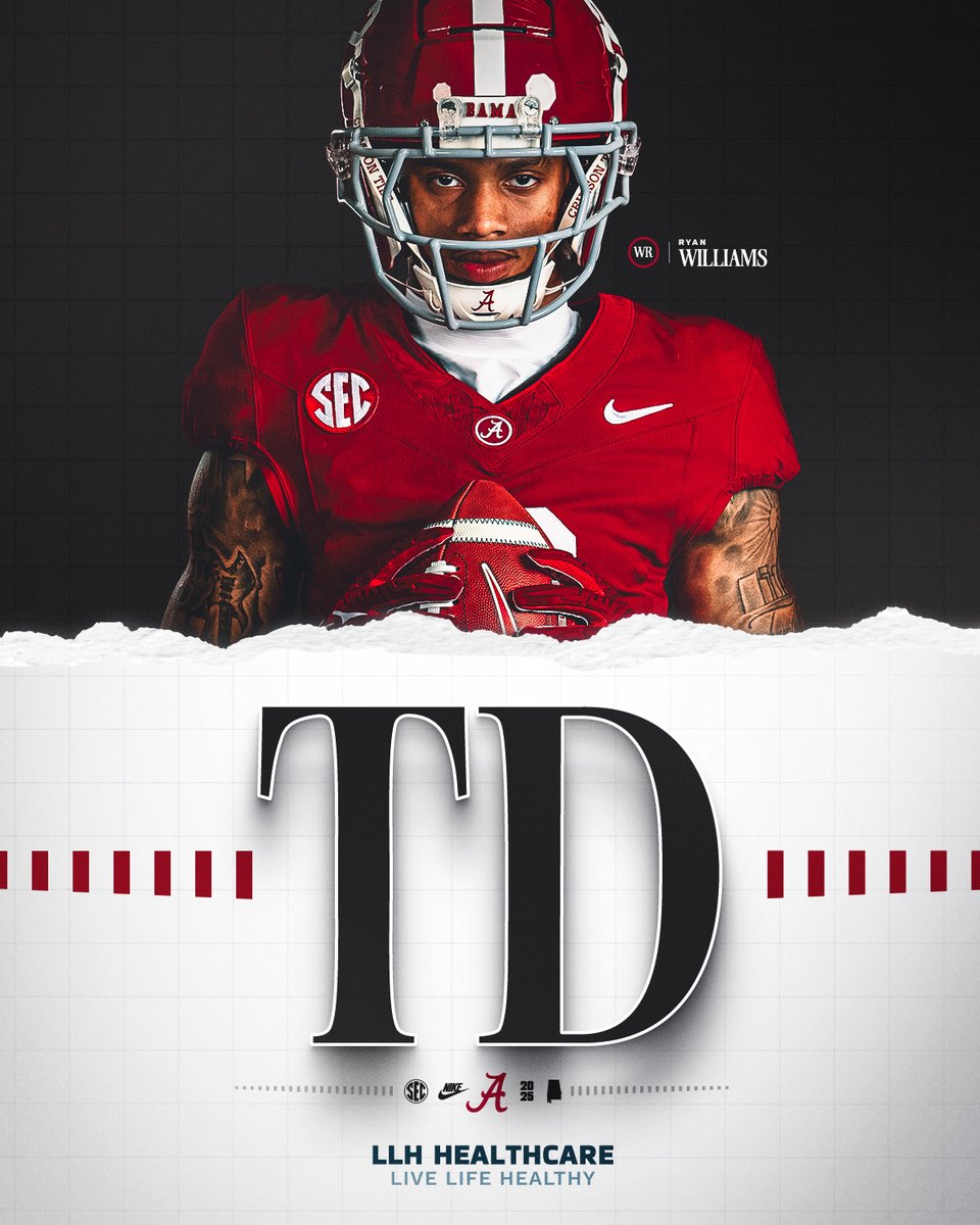 AlabamaFTBL's tweet photo. ✌️

2nd Q Bama 7 | Vanderbilt 7 https://t.co/6Llhnwr7Hb