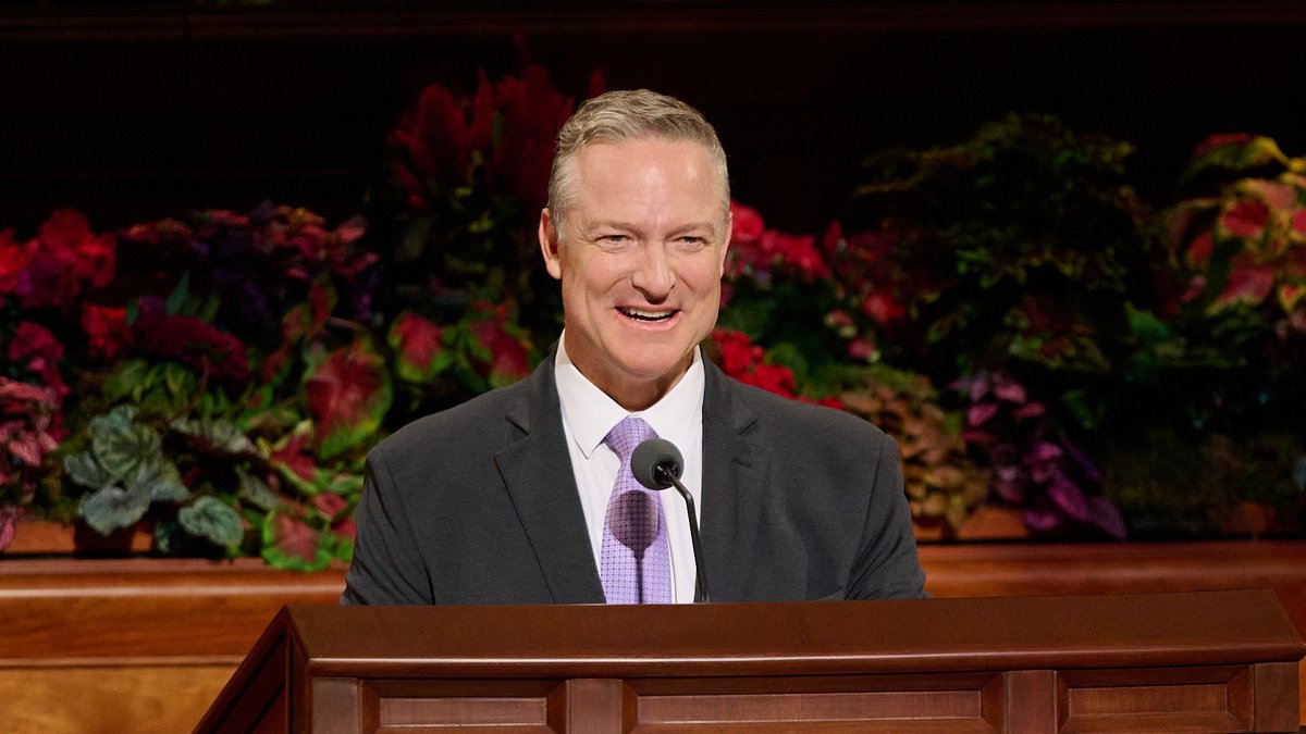 “Our Savior’s arms are outstretched; His table is spread. Come worship the Son of God at His holy altars.”   — Elder Jeremy R. Jaggi  #GeneralConference