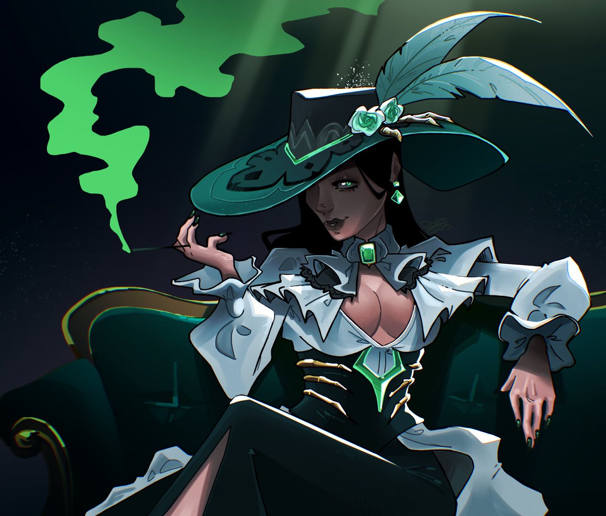 Wanted to draw the new Hela look from Marvel Rivals :)