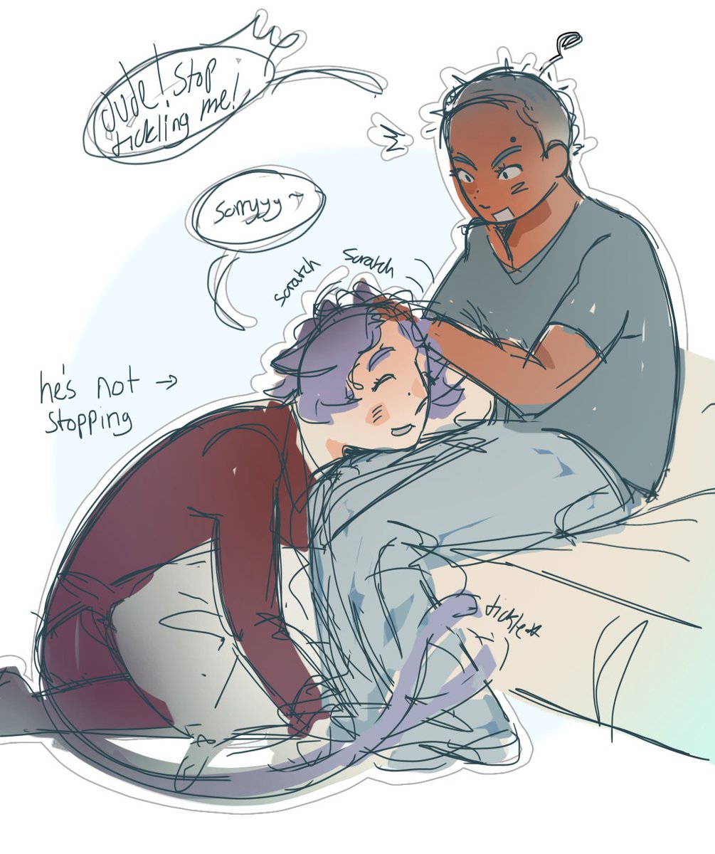 idk if I wanna line or clean this up but the sketch is really cyute sniffs