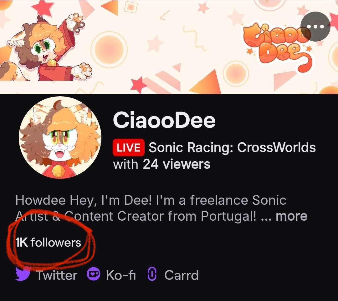 1K on #Twitch 🥹 

Thank you all SO much! This first year of streaming has been wild 💕

We'll have to celebrate! Drop your suggestions below 💖👇