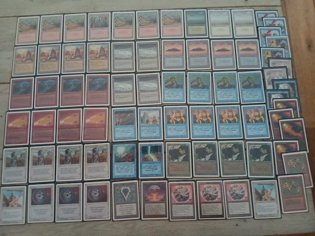 Beest42's tweet photo. Have you ever played Magic: the Gathering at a castle before? Today I did at the first ever Castle Cup (Old School). Went 3-2 and skipped the R6 to get home to my kids before bedtime.

Manabase is still mostly budget and missing cards like Wheel hurts, good fun, good people. https://t.co/6BI3OSpEum