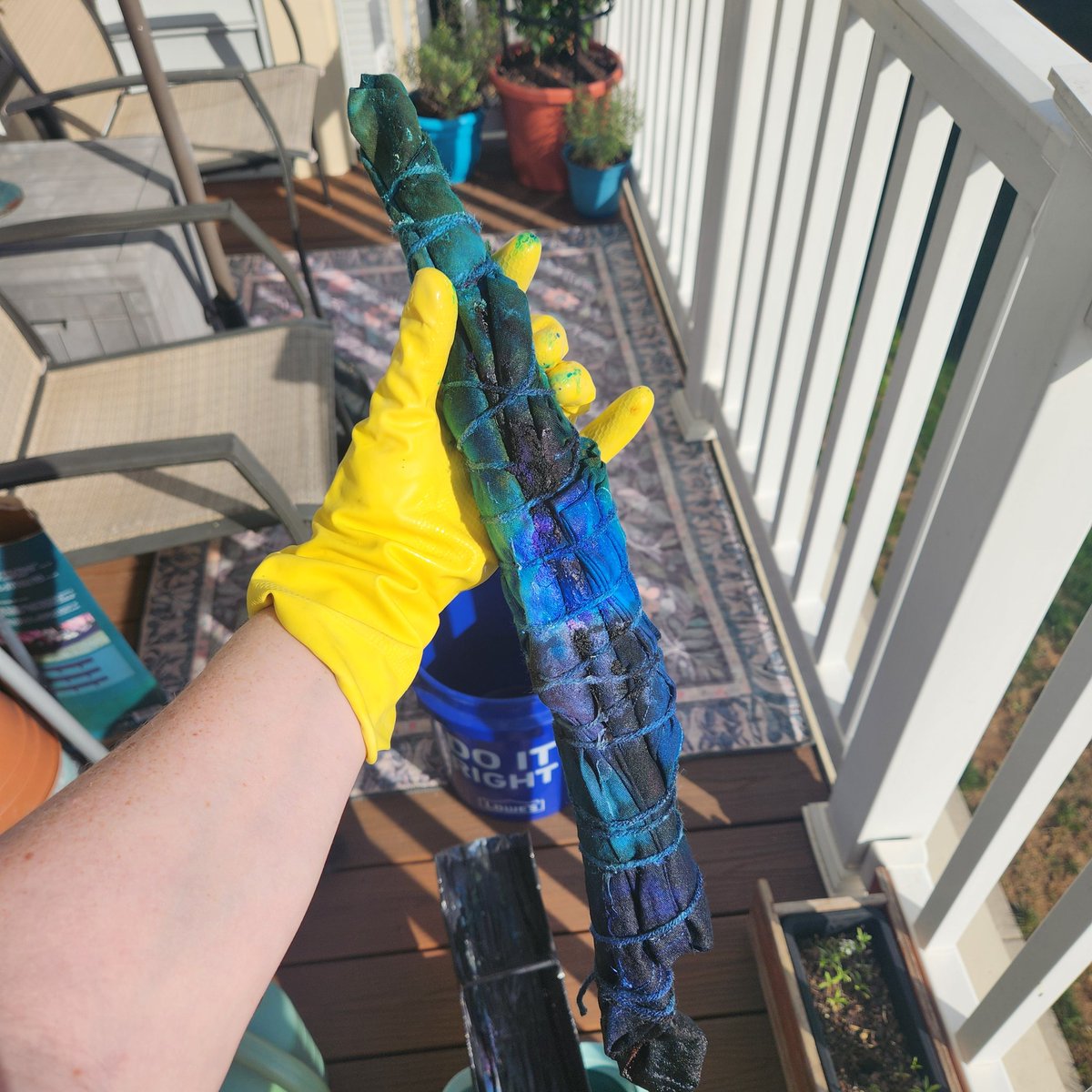 _milh0use's tweet image. made another shirt for a friend, think it turned out OK #tiedye #icedye