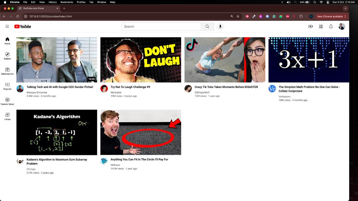siddharth_code's tweet image. Progress Update: YouTube Clone + LeetCode
- Finished building my YouTube Clone
- Solved Best Time to Buy & Sell Stock on LeetCode
- Started learning Binary Search & solved 704. Binary Search (return target index)
#100DaysOfCode #LeetCode #WebDev #buildinpublic