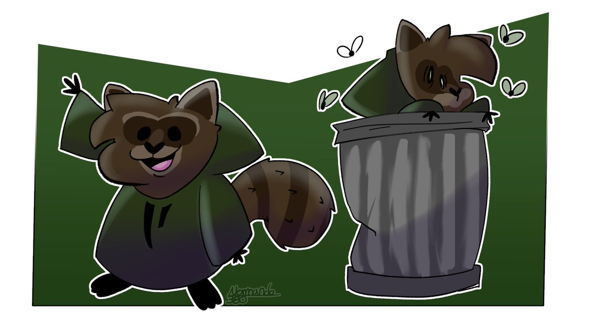 Normando_380's tweet photo. Cringetober: fursona
#cringetober2025 
me considero un mapache https://t.co/DIxdHbnnmn