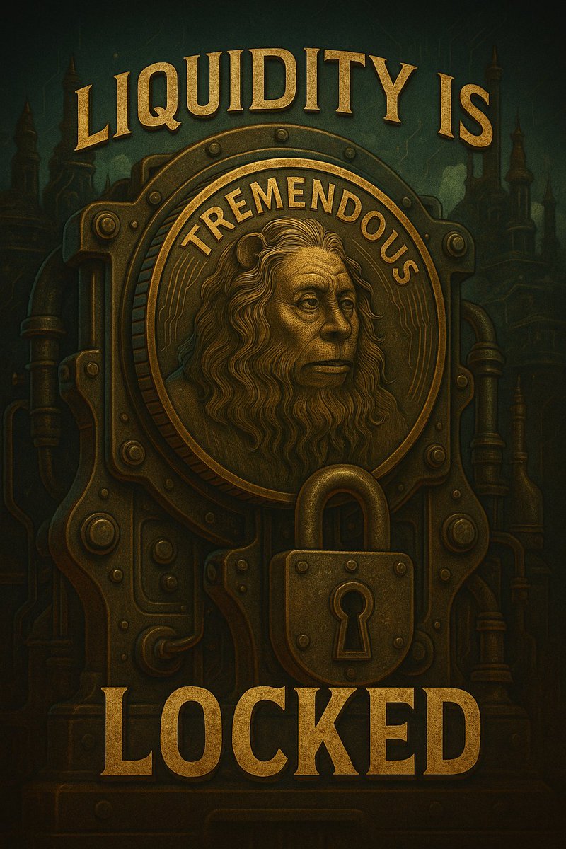 Tremendoustoken's tweet photo. ๐๐ฐ LIQUIDITY LOCKED ๐ฐ๐
No rug. No games. Just TREMENDOUS growth ahead.
๐งญ Built on Solana. Inspired by Oz. Fueled by the people.
๐ Wizard-tested. Monkey-approved.
#TREM is here to stay.
#Solana #DeFi #MemeCoin #LiquidityLocked #WizardsOfOz #TremendousToken #CryptoCommunity https://t.co/LFsSv1xc1Y