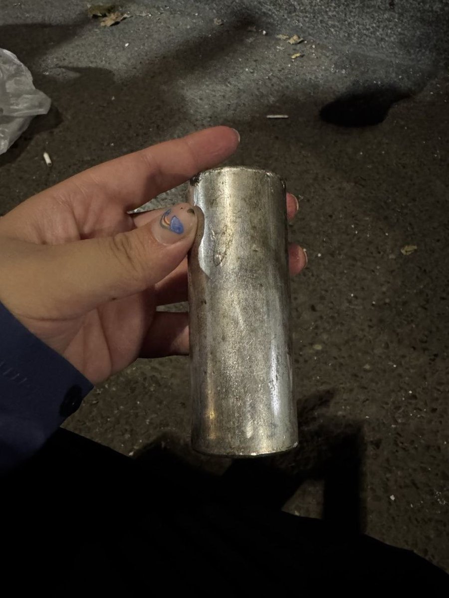 Ось такі газові капсули були використані поліцією проти народу, що вийшли на мітинг проти підроблених результатів муніципальних виборів 🇬🇪