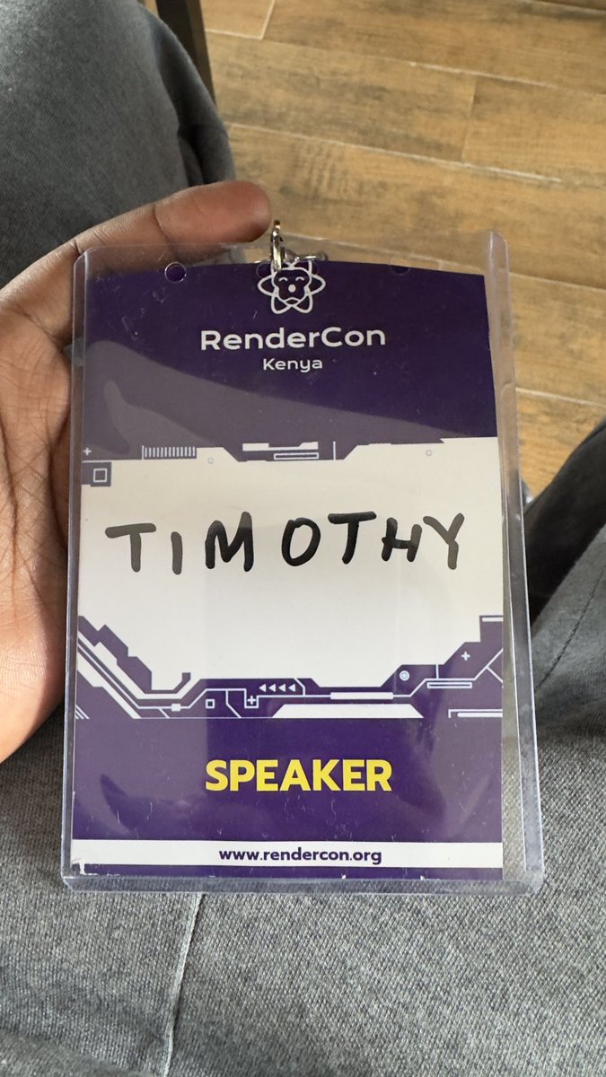 timothygachengo's tweet image. Rendercon 2025 was an amazing event. I loved the environment, the people and the food.
Talked about @better_auth integration into @expo Native apps.
Thank you @renderconke
Link to slides and code: github.com/timothygacheng…