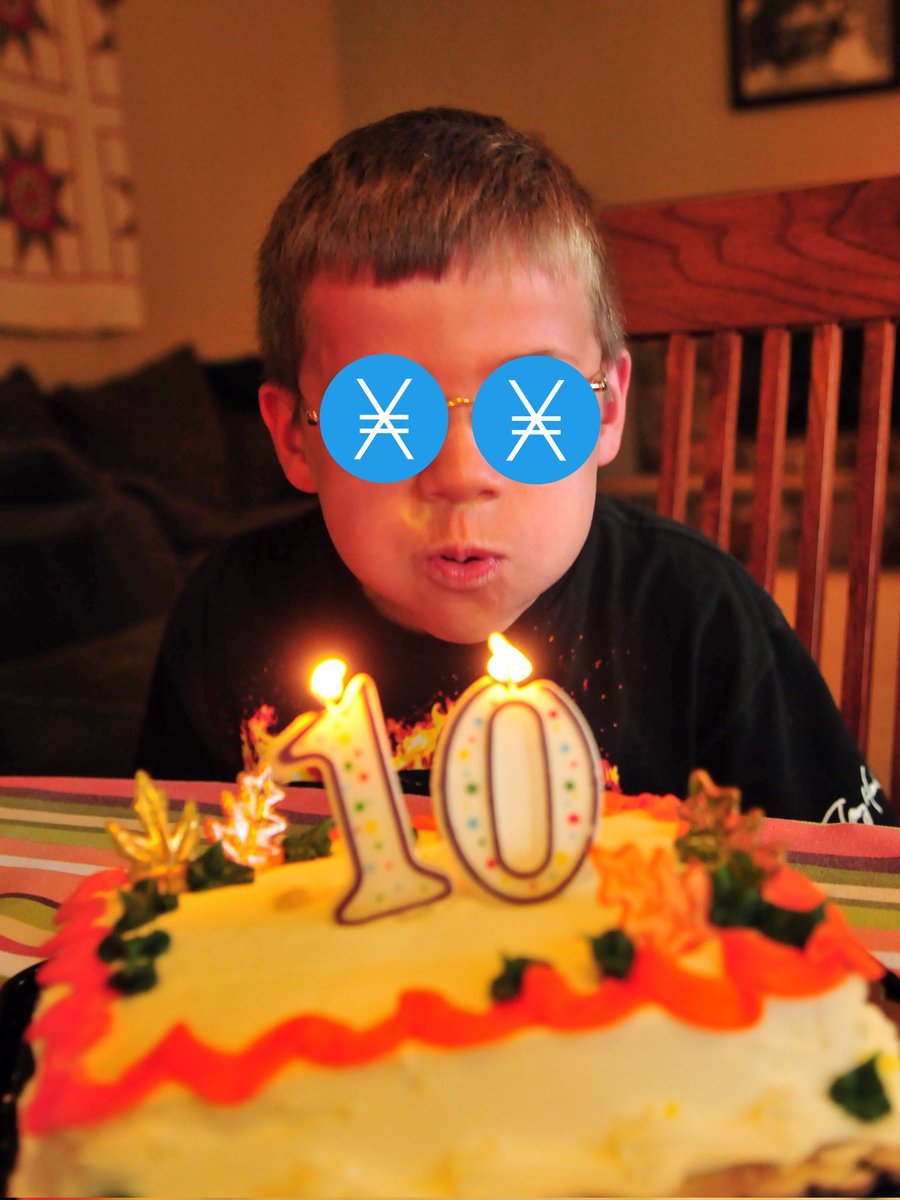 Happy 10th birthday $XNO <a href="/nano/">Nano</a>! Your still my #1 top best boy after all these years.