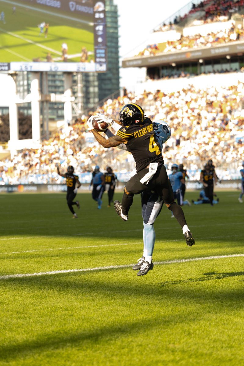 CFL's tweet image. This shot of Brendan O'Leary-Orange’s TD catch! 😮‍💨

#CFl | @Ticats