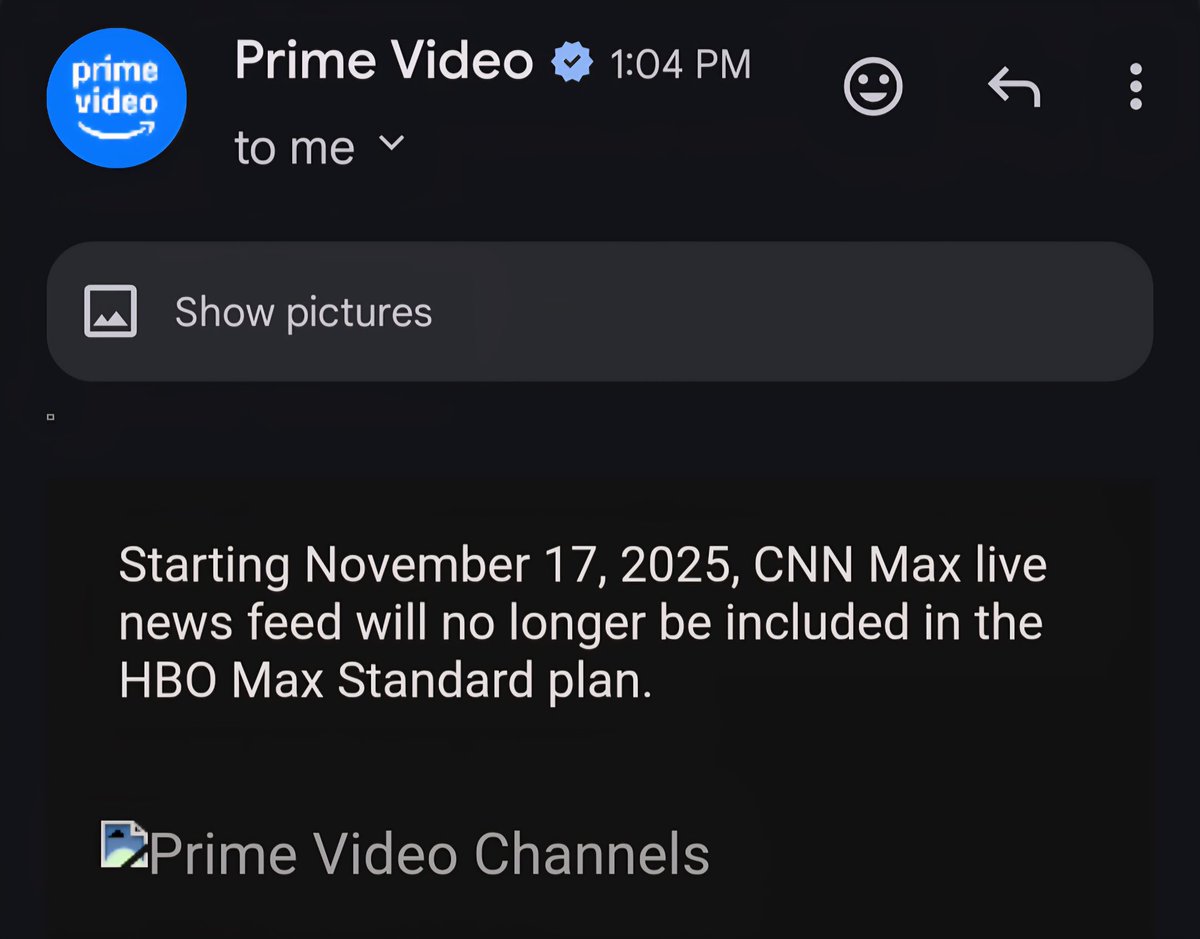 After the stunt CNN and MSNBC pulled with <a href="/SpeakerJohnson/">Speaker Mike Johnson</a>, serves them right! 
"HBO Max has decided to no longer offer CNN Max live news feed in the HBO Max Standard plan."
I'm not disappointed in the least. 😊