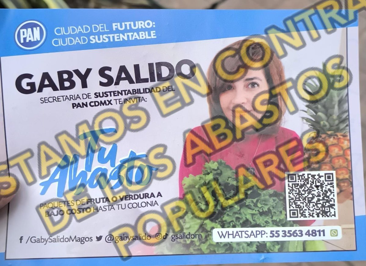 Diputadas <a href="/laualvarez_80/">Laura Álvarez</a> <a href="/gabysalido/">Gaby Salido</a> las invitamos a dejar de vender Abasto,  no esta dentro de sus funciones ser comerciantes.  <a href="/diputadospan/">Diputados PAN</a> <a href="/AccionNacional/">Acción Nacional</a> <a href="/AAtaydeR/">Andrés Atayde</a> <a href="/Congreso_CdMex/">Congreso de la Ciudad de México</a> <a href="/ClaraBrugadaM/">Clara Brugada Molina</a> <a href="/adnnoticiasmx/">adn Noticias</a> <a href="/VECINODEGAM/">El Juan De la GAM🇲🇽</a> <a href="/BuzosNoticias/">Buzos de la Noticia</a> <a href="/ImagenTVMex/">Imagen Televisión</a>