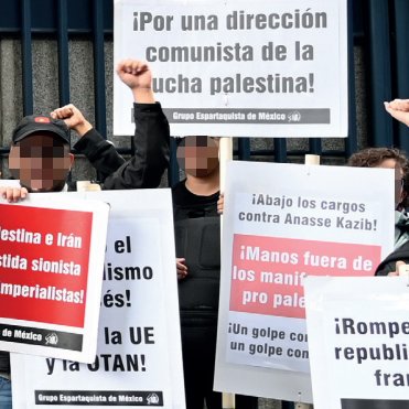 Trotskistas: 
"Por una dirección comunista de la lucha palestina!"
"[Abajo] la UE y la OTAN!"
—SPARTACIST.org / Grupo Espartaquista de México
(Liga Comunista Internacional) #proletariado #marxismo #RevolucionPermanente