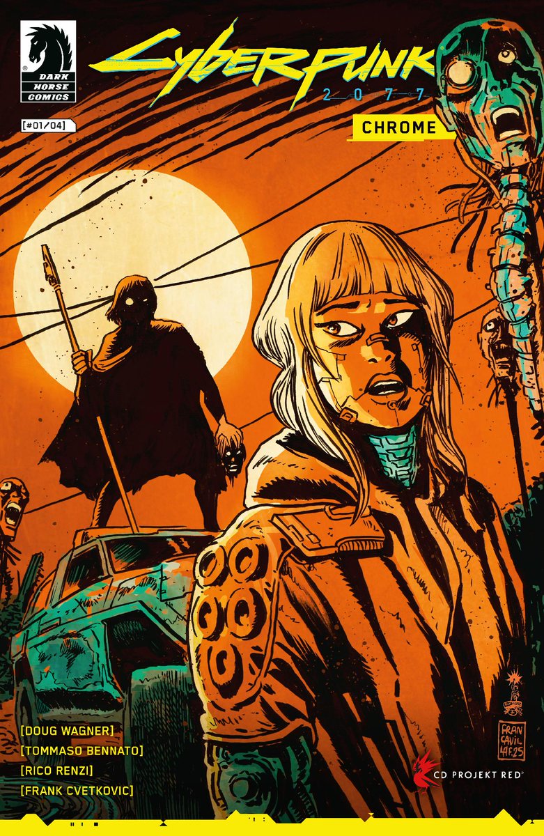 ICYMI: Cyberpunk 2077: Chrome, a brand new slasher horror set in the world of Cyberpunk 2077, is coming in January with issue #1! Details: bit.ly/46rCAee

A group of friends out on a photoshoot at a landfill finds our that there are things far more frightening than