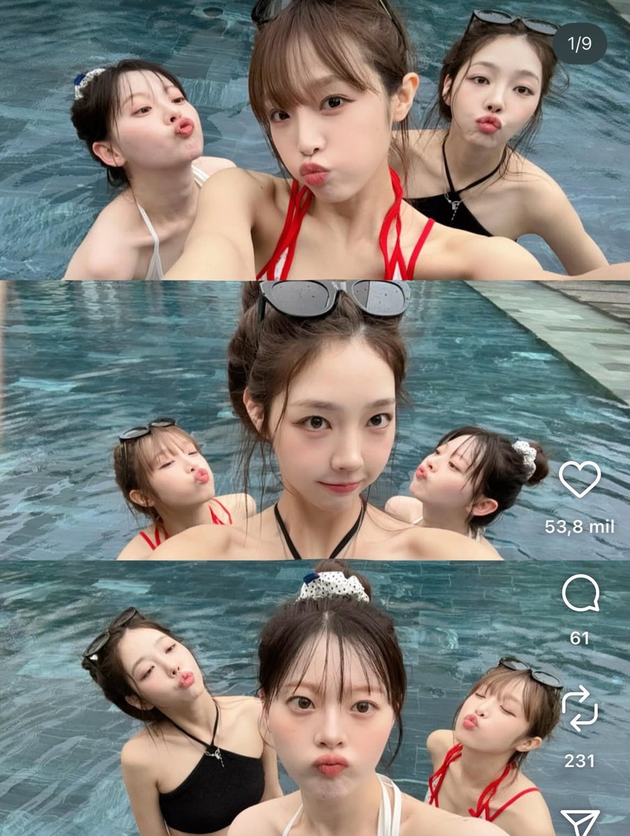 yena karina and hanni 😭