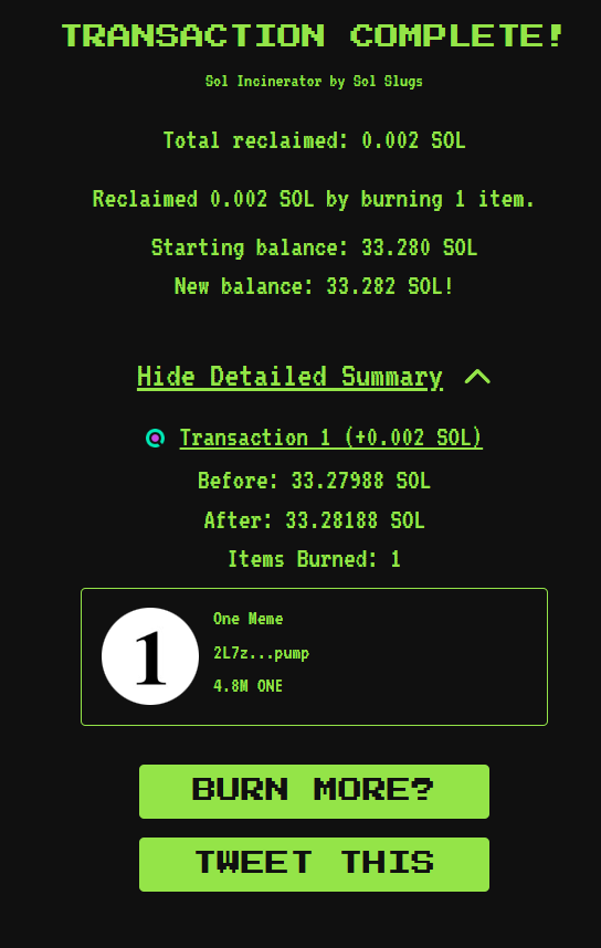 Geonlee100's tweet image. I burned some more coins and will soon purchase another ad for Dexscreener.

$One