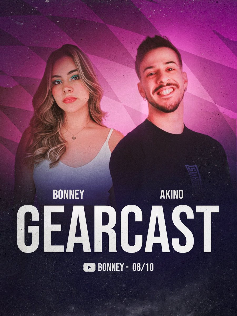 Apresento a vocês o GearCast! 
Um podcast presencial, com convidados especiais e uma proposta diferente.

Estreia dia 08/10, e conto com <a href="/oAkinooo/">Akino</a> para apresentar comigo nesse dia. 

Fiquem atentos… algo maior vem aí 👀