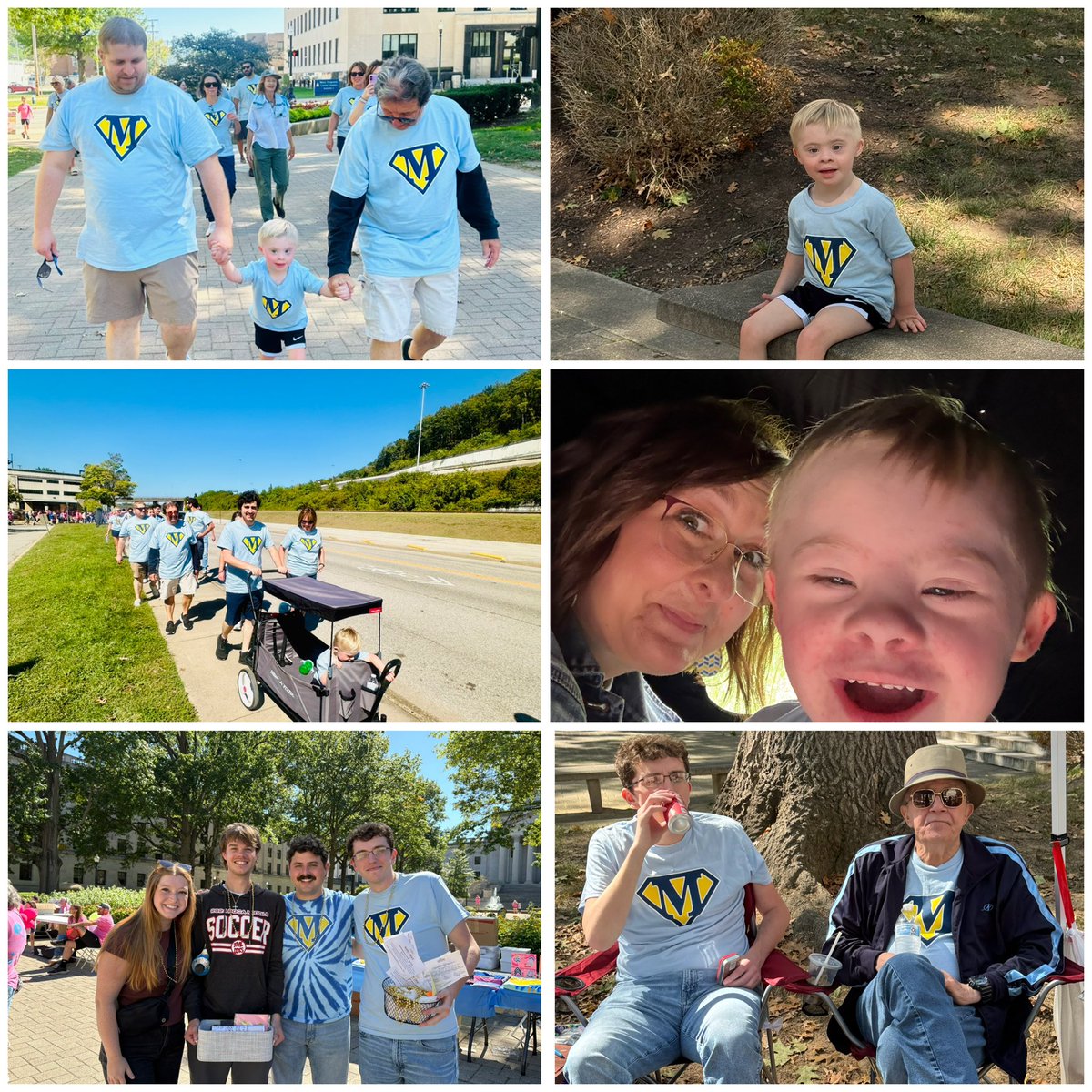 kara_mitchellWV's tweet image. Day 4 of Down Syndrome Awareness Month 💛💙
We proudly celebrate our boy at the WV Down Syndrome Buddy Walk—where joy, love, and community shine the brightest! Matthew’s team showed up in full force to cheer him on every step of the way!
#DownSyndromeAwareness #BuddyWalk