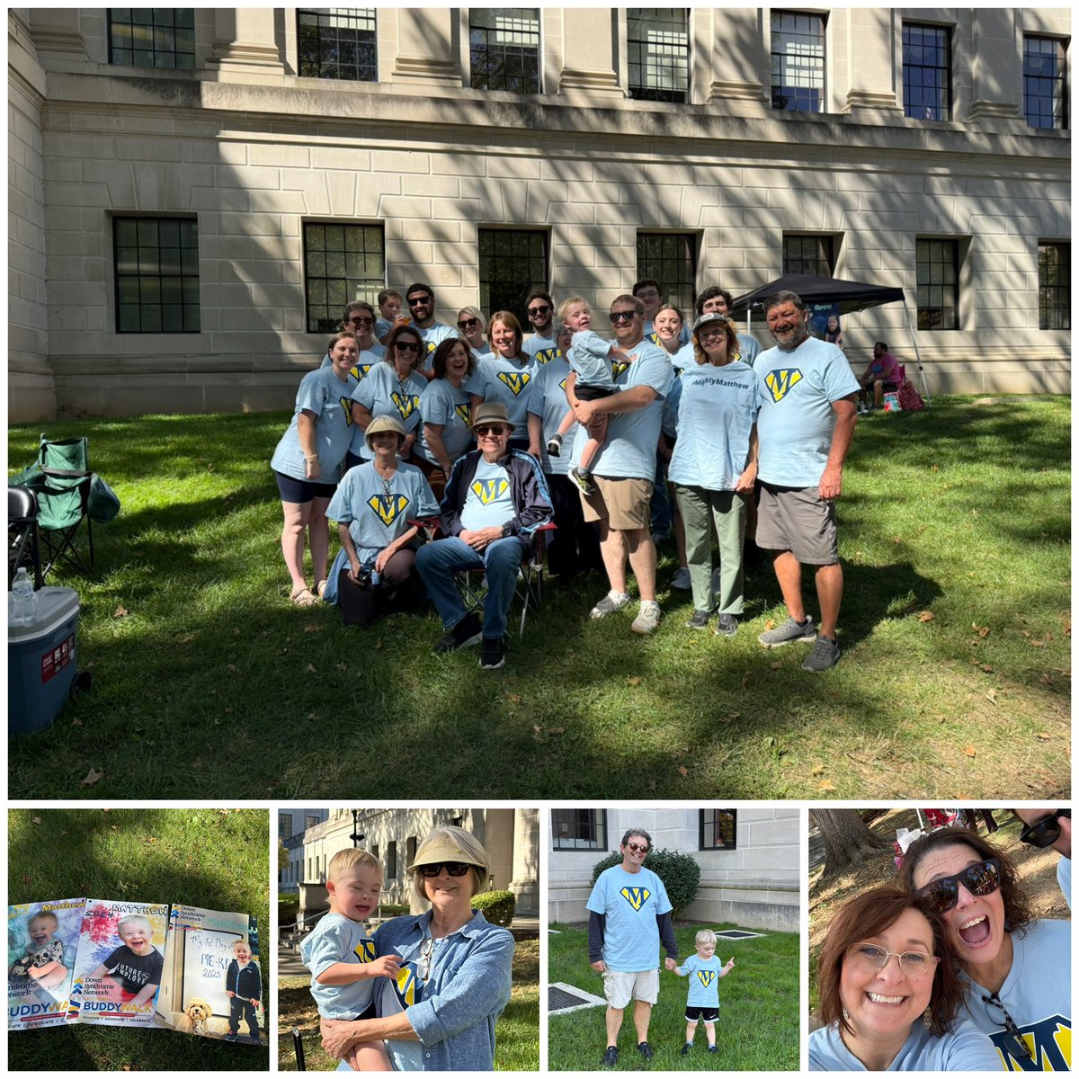 kara_mitchellWV's tweet image. Day 4 of Down Syndrome Awareness Month 💛💙
We proudly celebrate our boy at the WV Down Syndrome Buddy Walk—where joy, love, and community shine the brightest! Matthew’s team showed up in full force to cheer him on every step of the way!
#DownSyndromeAwareness #BuddyWalk