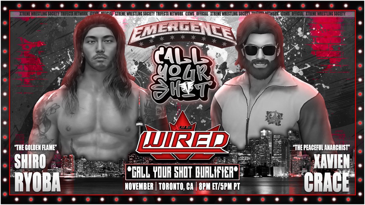 NOVEMBER 2025 l TORONTO, CA
#XWSWIRED EPISODE 15
<a href="/YouTube/">YouTube</a> , 8pm ET/7PMCT
——————————————————
♦️With 2 spots filled and 4 remaining, the CYS Qualifiers continue in Toronto as <a href="/ShiroRyoba/">𝓖𝓱𝓸𝓼𝓽 𝓸𝓯 𝓚𝓲𝓻𝓲𝓼𝓱𝓲𝓶𝓪</a> goes 1-on-1 with <a href="/MrSonaholic/">Sona</a>!
