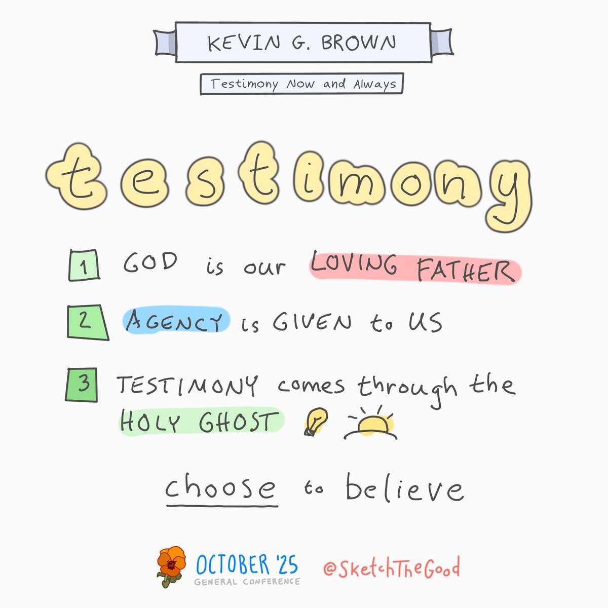 SketchTheGood's tweet image. Kevin G Brown #GeneralConference