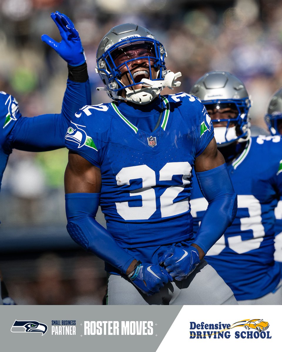 Seahawks's tweet image. We&apos;ve elevated two players from the practice squad for Sunday&apos;s game. 

Read More » shwks.com/ibjhg96h

Presented by @TeachDefensive
