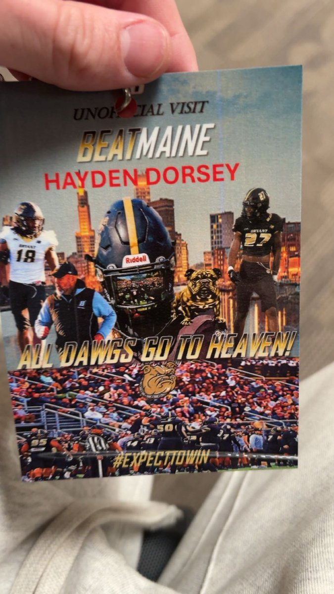 Thank you ⁦<a href="/_CoachFrost/">Jordan Frost-Dixon</a>⁩ for the opportunity to visit ⁦<a href="/BryantUFootball/">Bryant Football</a>⁩. It was amazing to meet all the Coach’s,  see the facilities, and watch the bulldogs in action. Excited for the future!!!