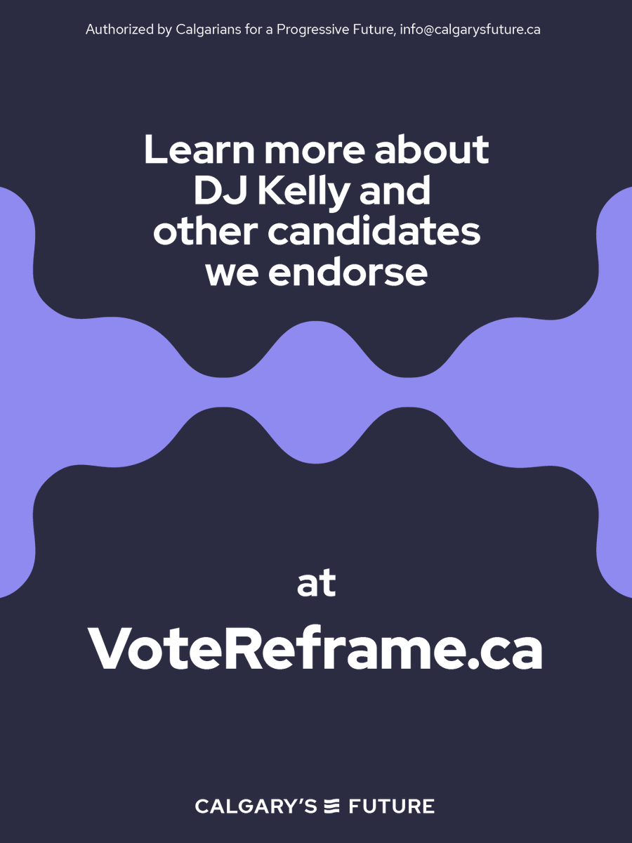 DJ Kelly is a former City employee who has a background in community engagement and better governance. 

But that’s not the only reason we’re endorsing DJ Kelly for Ward 4. 

Check out our full endorsement page to learn more: calgarysfuture.ca/endorsements/d…

#YYC #YYCCC <a href="/djkelly/">DJ Kelly</a>