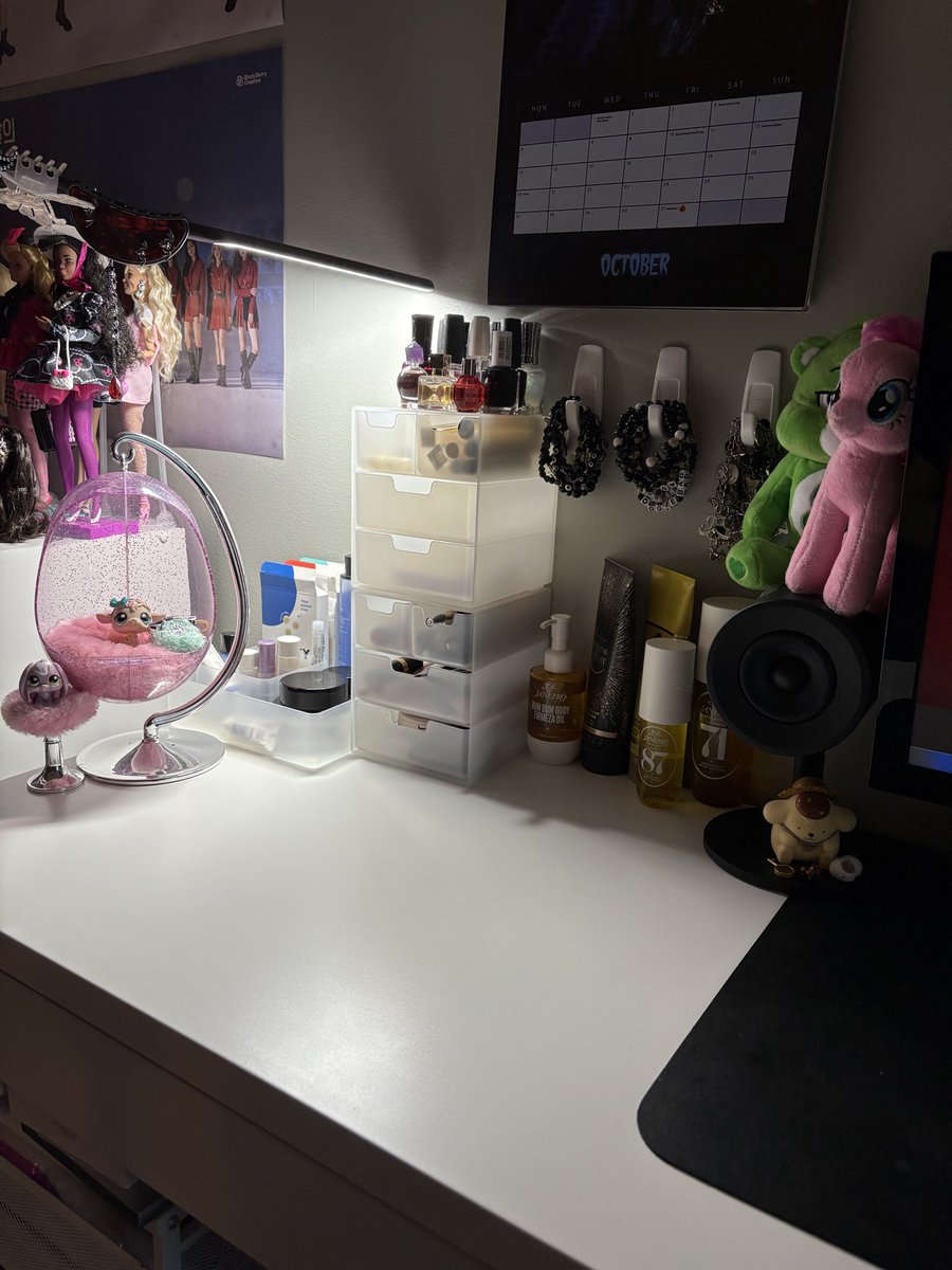 reorganized and deep cleaned my desk 😇