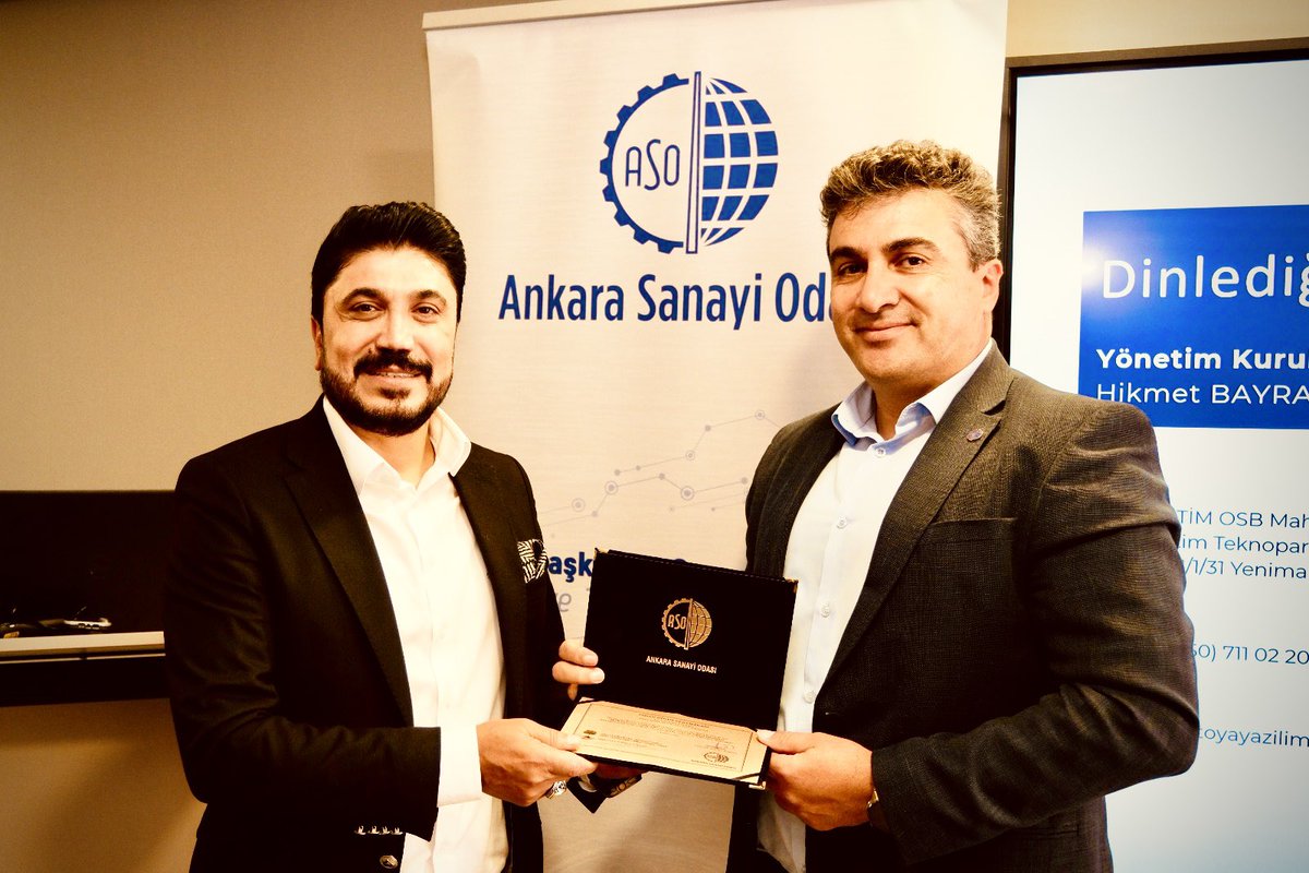 Hikmet_Bayramm's tweet photo. Ankara Sanayi Odası ve Ostim Teknopark iş birliğiyle düzenlenen Akıllı Sanayiye Geçiş: ERP ve Yapay Zeka ile Dijital Dönüşüm etkinliğine katıldık.
#ERP #MobilERP #DijitalDönüşüm #ToyaYazılım #OstimTeknopark #AnkaraSanayiOdası https://t.co/JVscgX7IGC