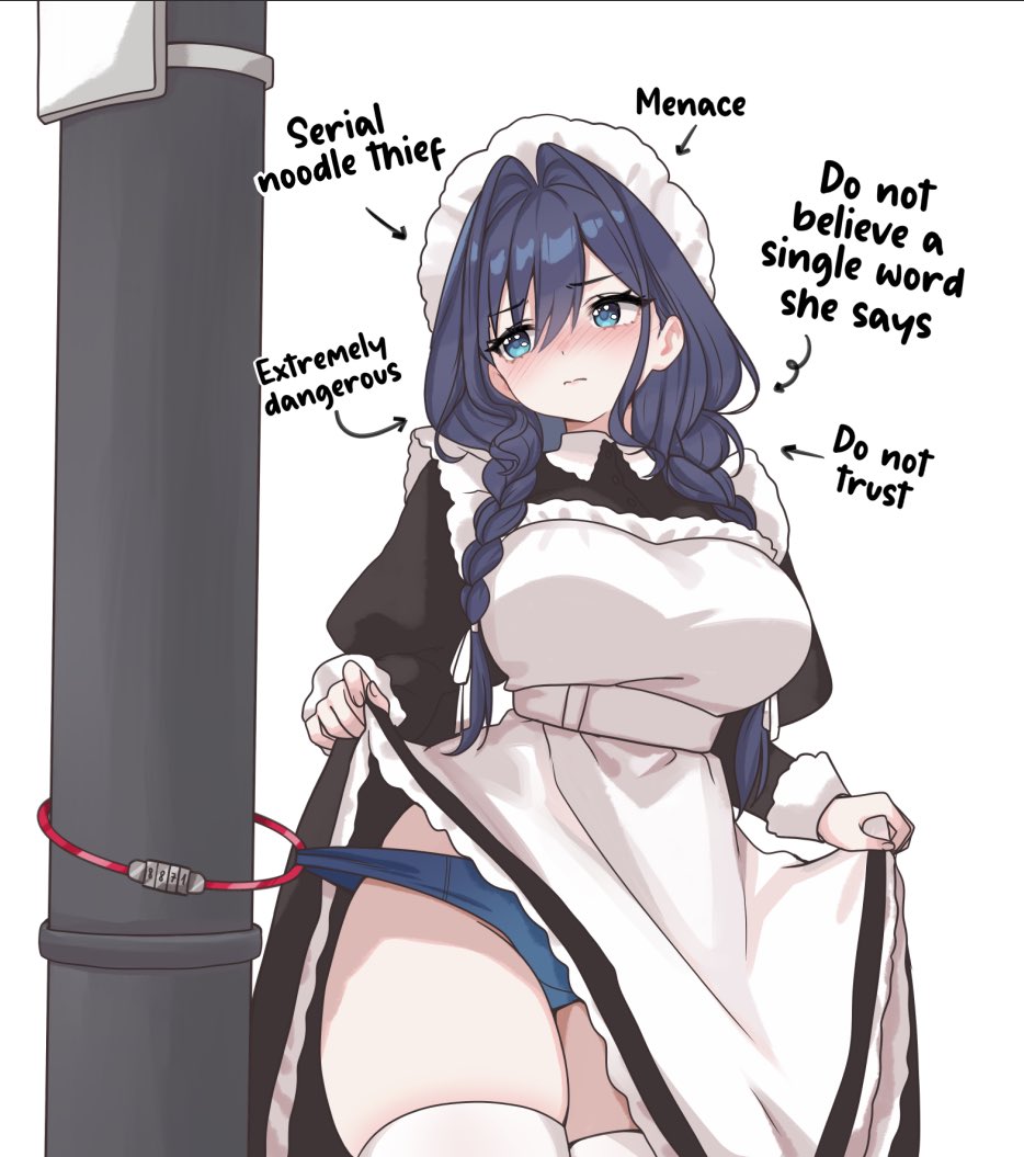 She emptied our entire noddle stash. 
She’s on timeout.

#kronillust