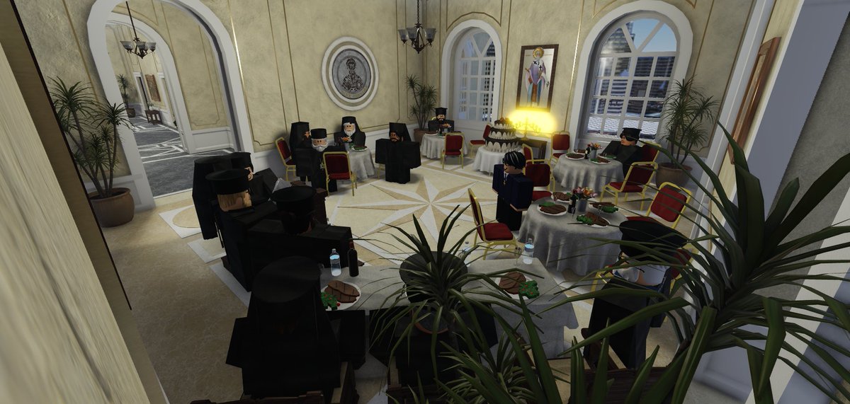 FatherSpiros's tweet photo. A blessed evening at the official dinner held in honour of Saint Dionysius the Areopagite, our beloved patron. Surrounded by brotherly love and unity, we gave thanks to God for the blessings of our Community and prayed for peace and faith to prevail. https://t.co/5YbCNFuewN
