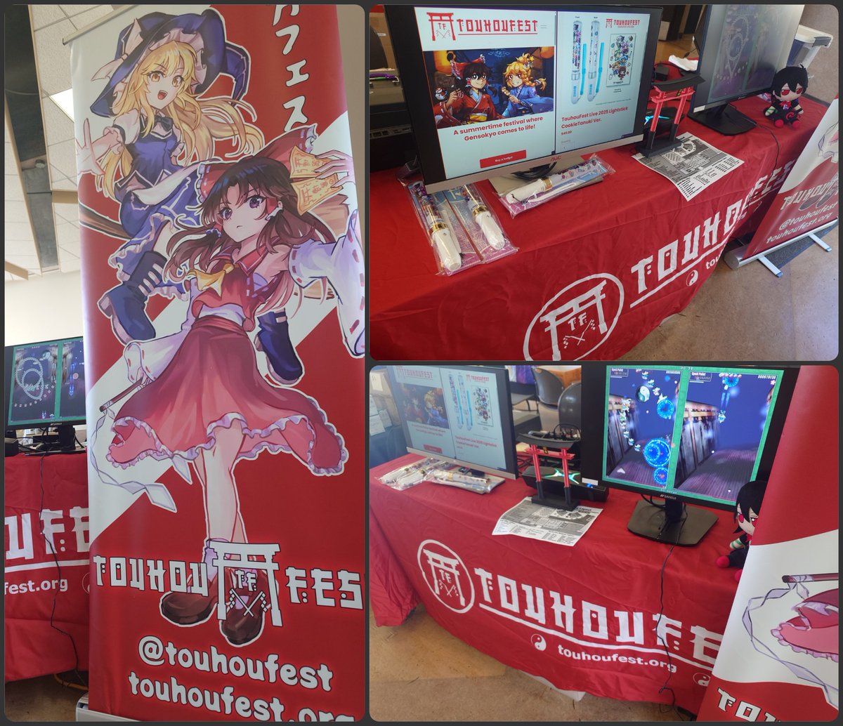 TouhouFest fan table at a rather familiar venue. We're out here at our sister event <a href="/LAIdolMatsuri/">LA Idol Matsuri</a> today!
