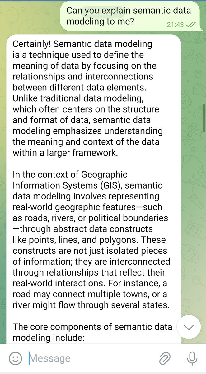 OpeyemiBolatit1's tweet image. Just me and my AI agent chatting on Telegram like old friends .
Still testing 🙂
#FastAPI
#AI
#BackendDevelopment
#Python
#Coding
#LangChain
#buildinpublic