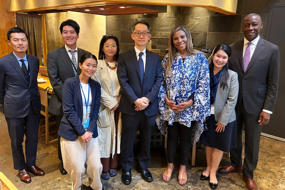 Excellent discussion with Deputy Permanent Representative Ambassador MIKANAGI Tomohiro on advancing #TICAD9 outcomes through <a href="/UNDP/">UN Development</a> flagship programmes: #CreditRatingsAfrica, #timbuktoo &amp; #AfYWL.
Renewed momentum for the Japan–Africa partnership, advancing innovation &amp; co-creation
