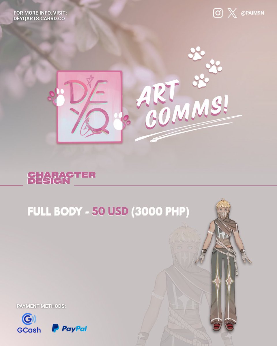 my art comms are open! visit vgen.co/deyq or message me thru dms to order 🤗🐾

rts would be v appreciated 🥹🙏

#VGen #artph #commissionsopen