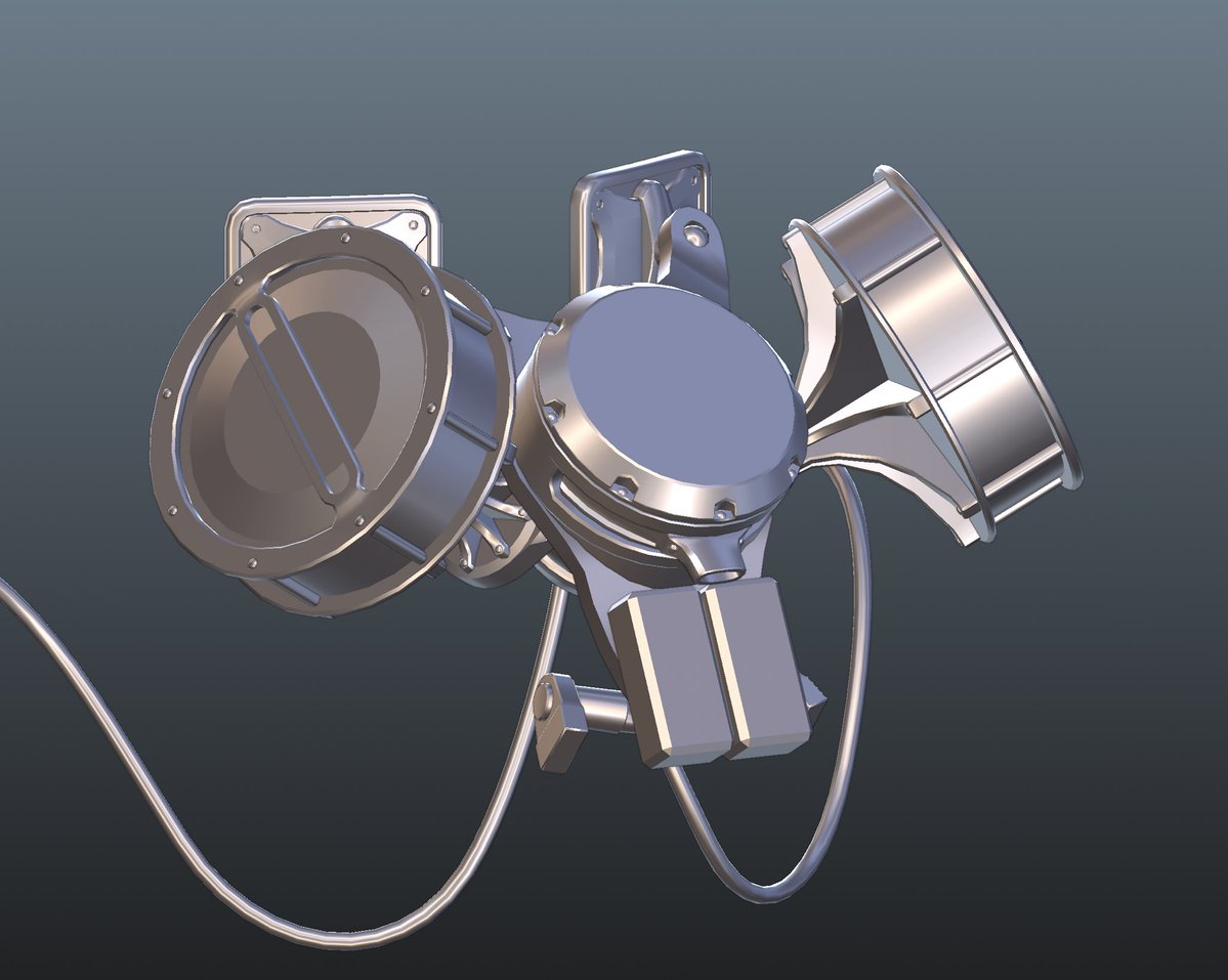 RyanLykos's tweet image. The main unit is now modelled!

It was a little confusing to work out the proportions at first, but i&apos;m pretty pleased with this result.

Only a few pieces left!

#blender #modeling #b3d