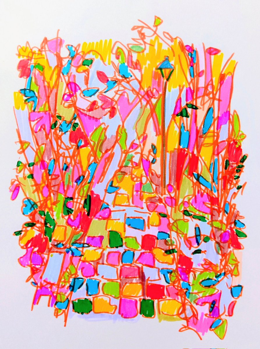 sara_Untitled's tweet photo. いつも通る道🌳
(描けない時は練習40🖊️)
#落書き #colorful https://t.co/YUsoDXNS9Q