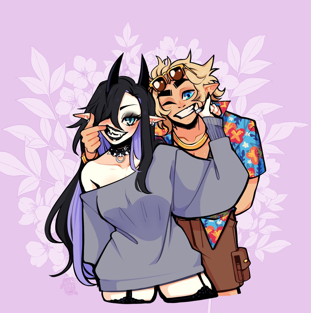 My himbo <a href="/EnterSaeros/">Saeros</a> No one else gets under our skin as much as each other. 
😈🌺

✨Art by <a href="/pillow_paper/">🏮 𝑷𝒊𝒍𝒍𝒐𝒘𝑷𝒂𝒑𝒆𝒓🏮OPEN COMMISSIONS! ✨+18</a> ✨