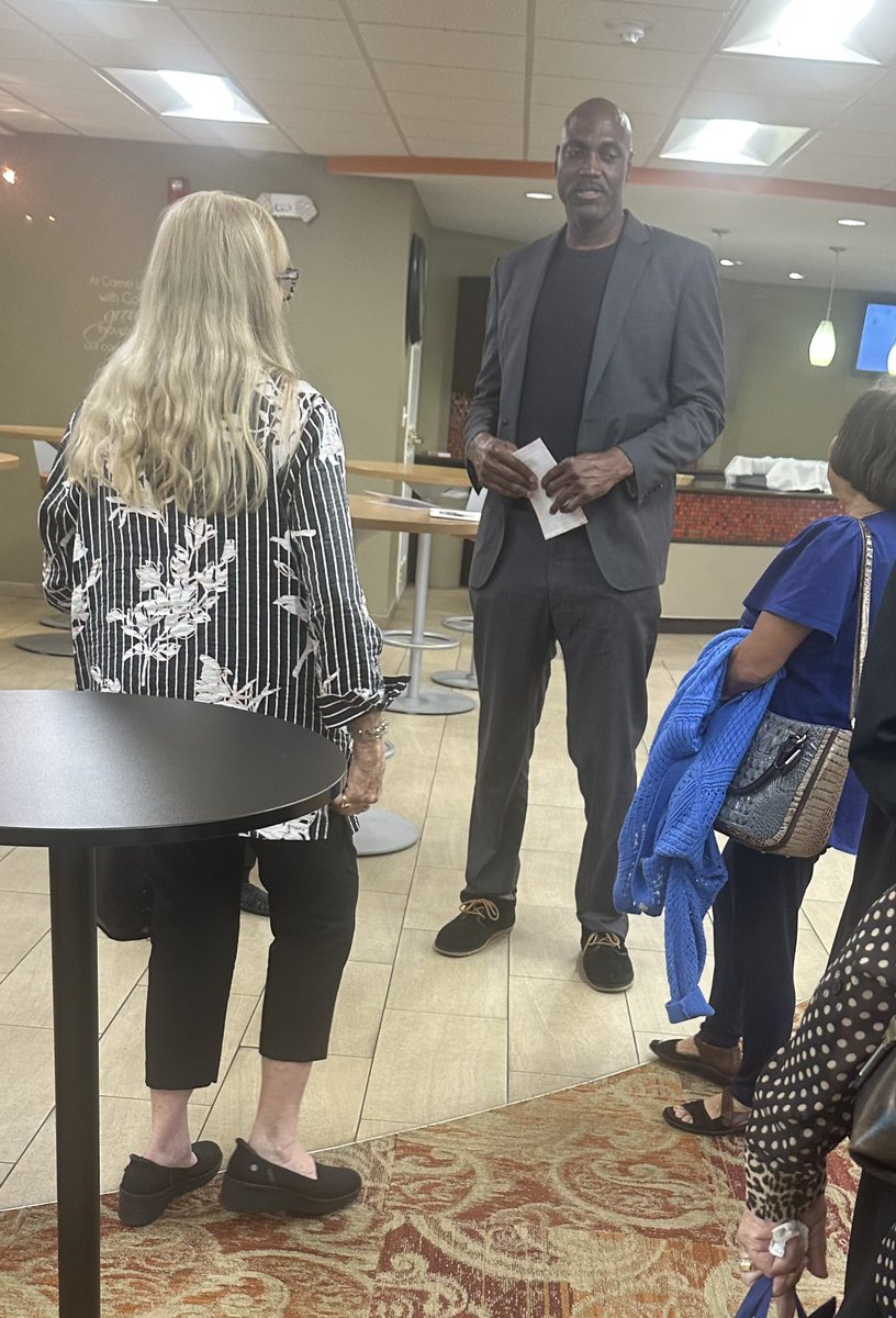 Impressive but not surprising turnout for Nancy Leonard’s funeral service today. Former <a href="/Pacers/">Indiana Pacers</a> players, including Dale Davis (pictured) who flew up from Atlanta, attended along with several former front office members. Most of the current team was there as well.