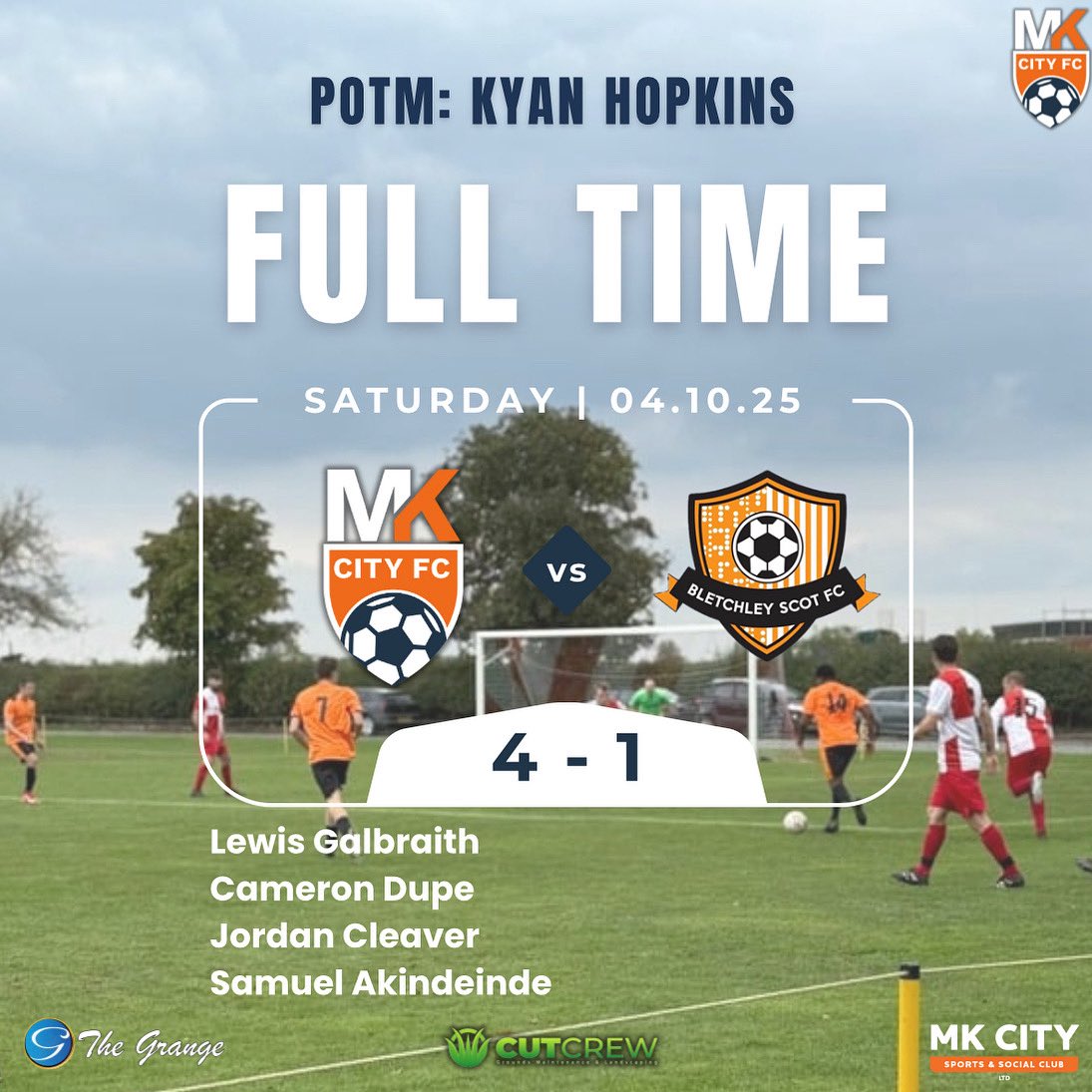 Another win for our men’s team! 👏🏼

<a href="/CutcrewL/">Cutcrew Ltd</a>  <a href="/grange_indianMK/">The Grange</a>   MK City Sports &amp; Social Club